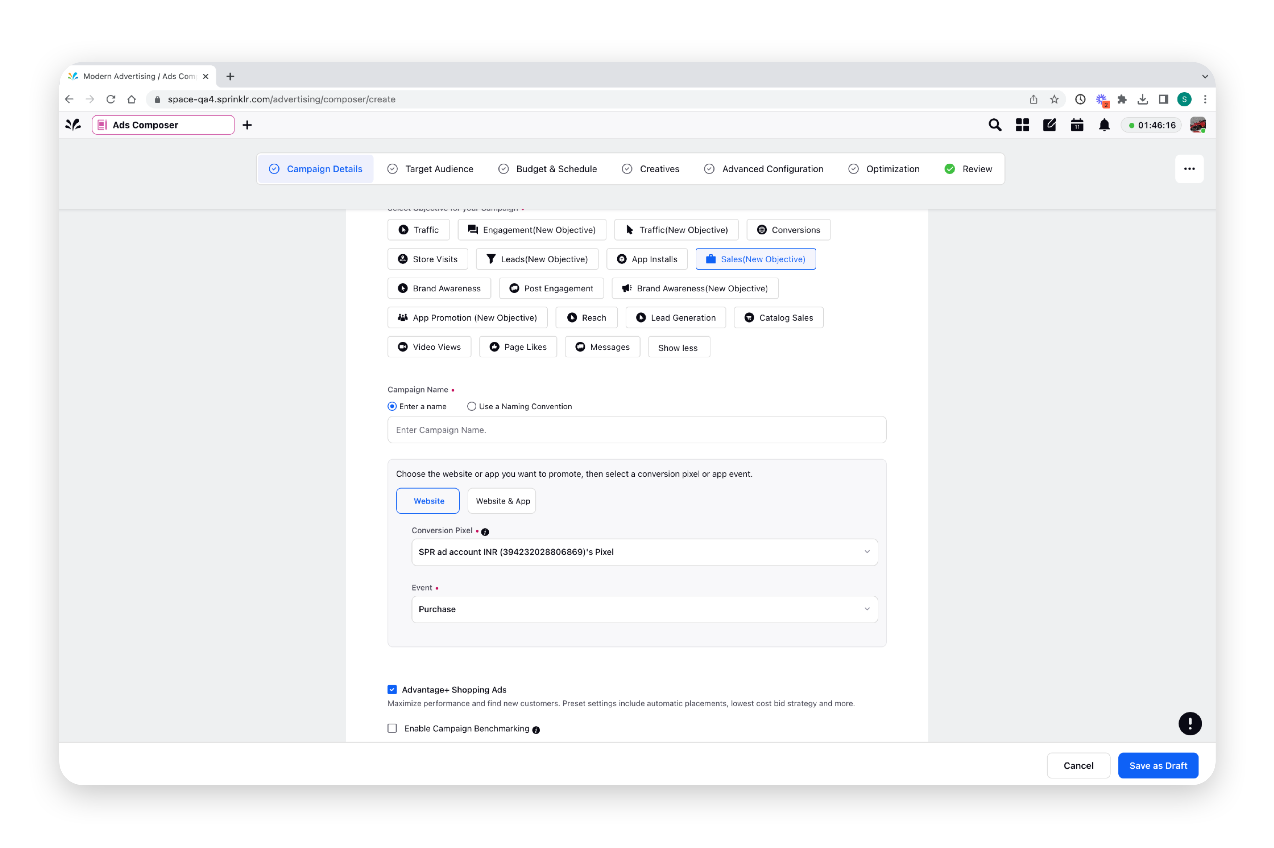 Meta’s Advantage+ Shopping campaigns are now available on Sprinklr