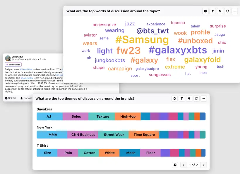 Sprinklr Social Dashboard for Social Listening