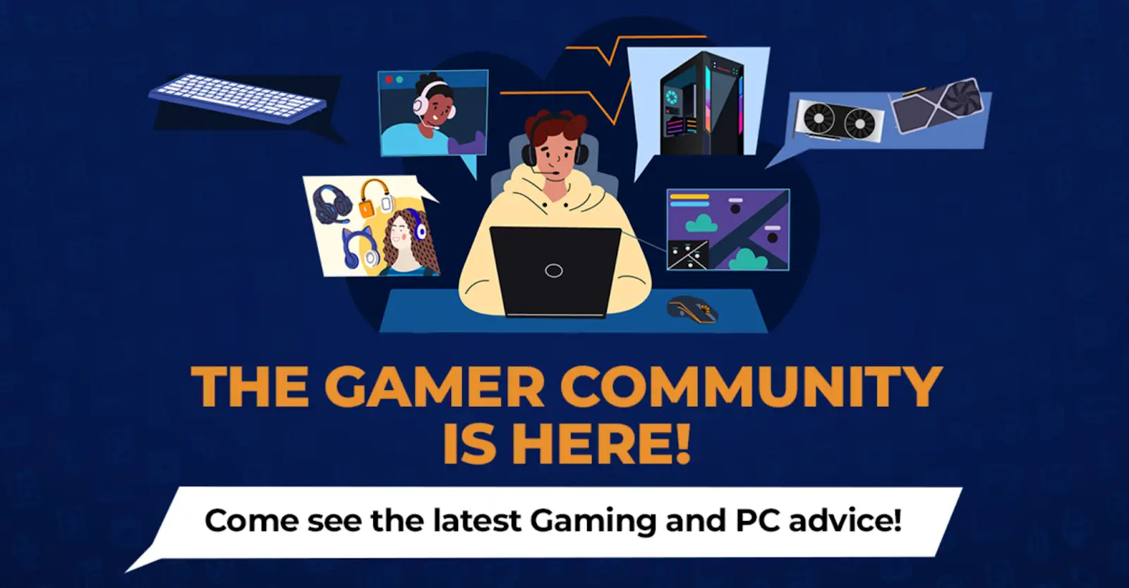 The announcement of the Newegg Gamer Community 