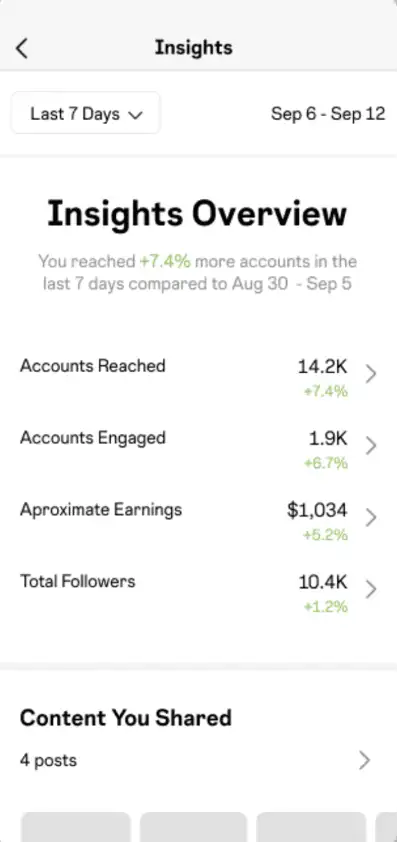 Track engagement and follower information on Instagram’s insights dashboard