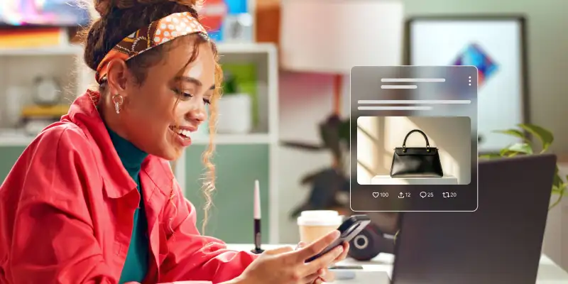 A customer interacts with a Twitter ad, clicking on a promoted post to explore the offer or engage with the brand.