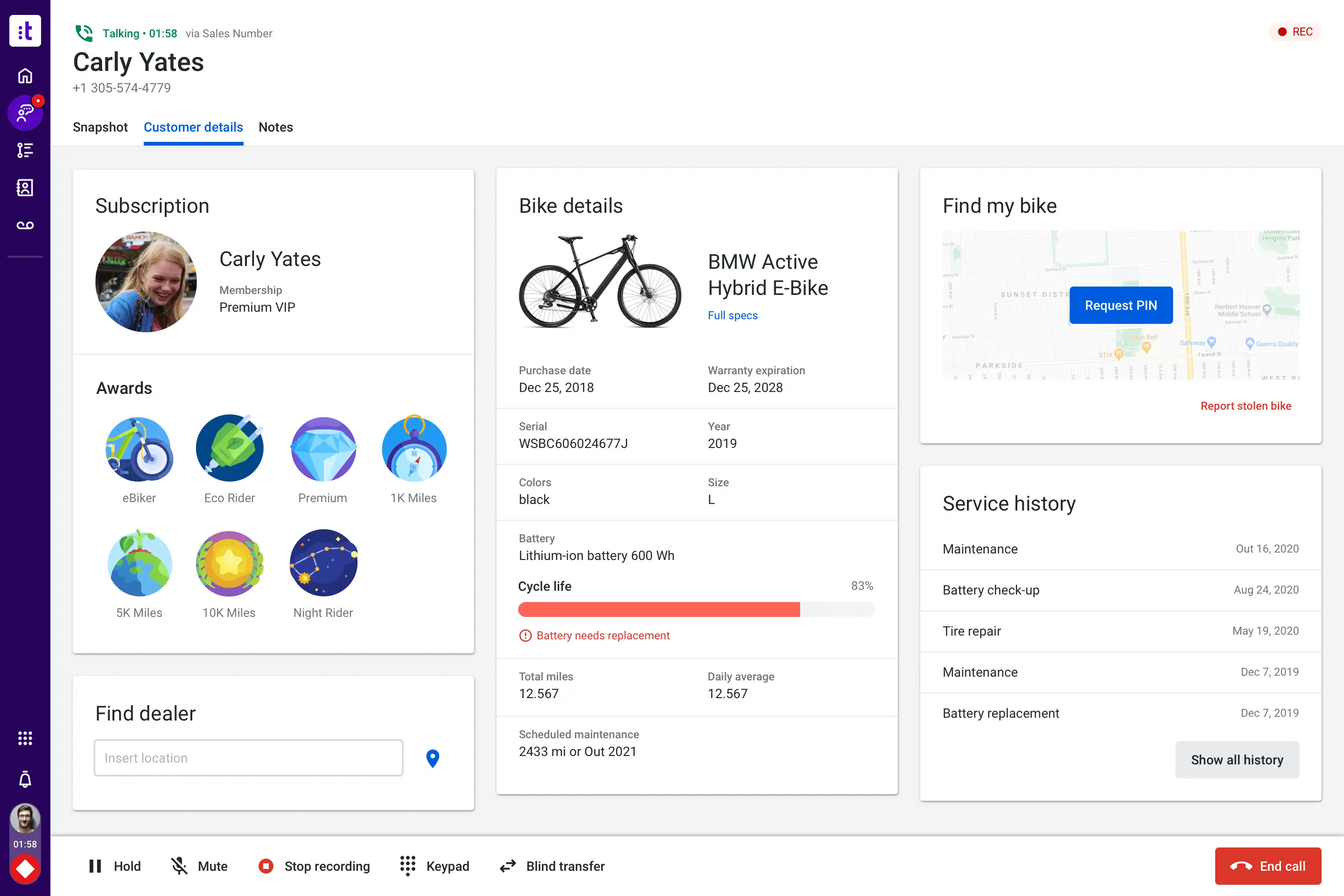 Talkdesk Dashboard