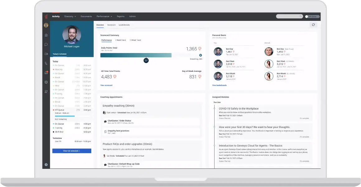 Genesys Cloud CX interface