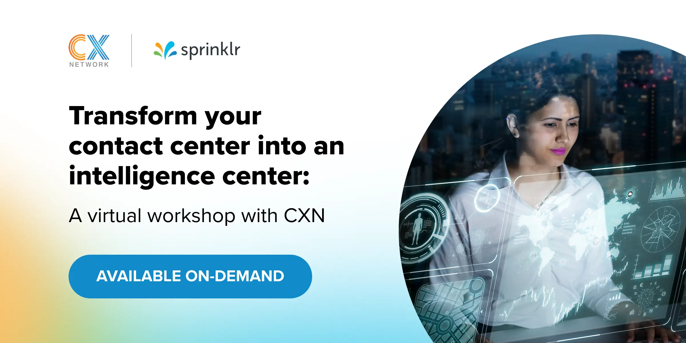 Event Hero Image - Transform your contact center into an intelligence center