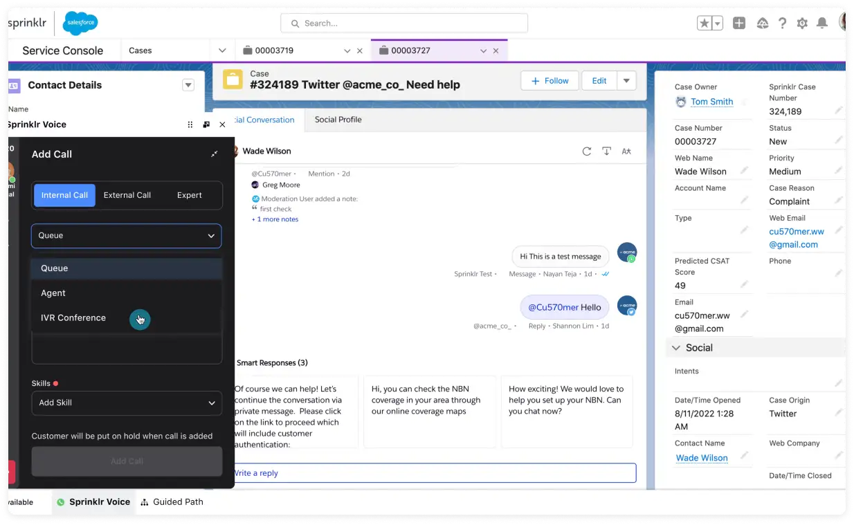 SPRINKLR CTI ADAPTER FOR SALESFORCE