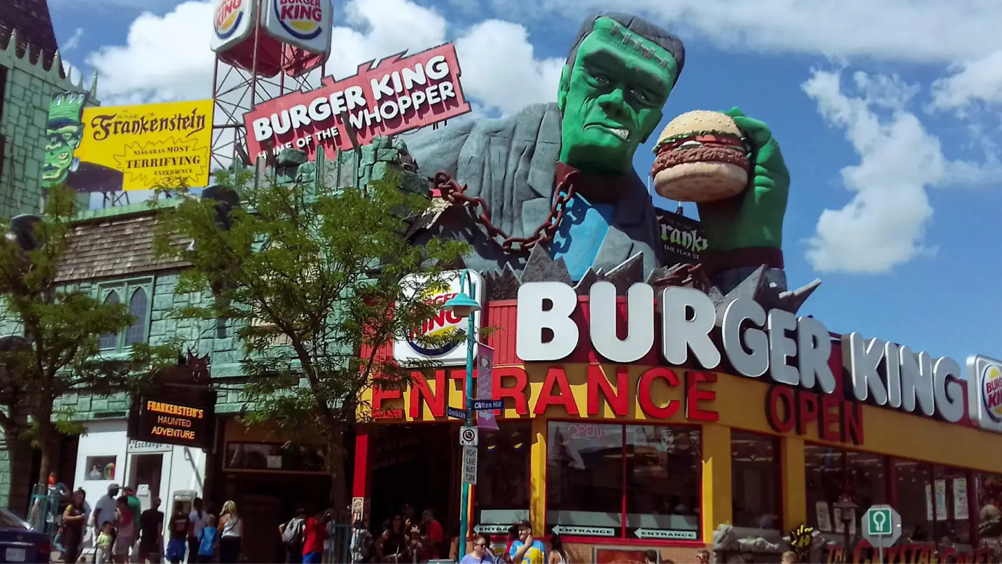 A Burger King franchise store