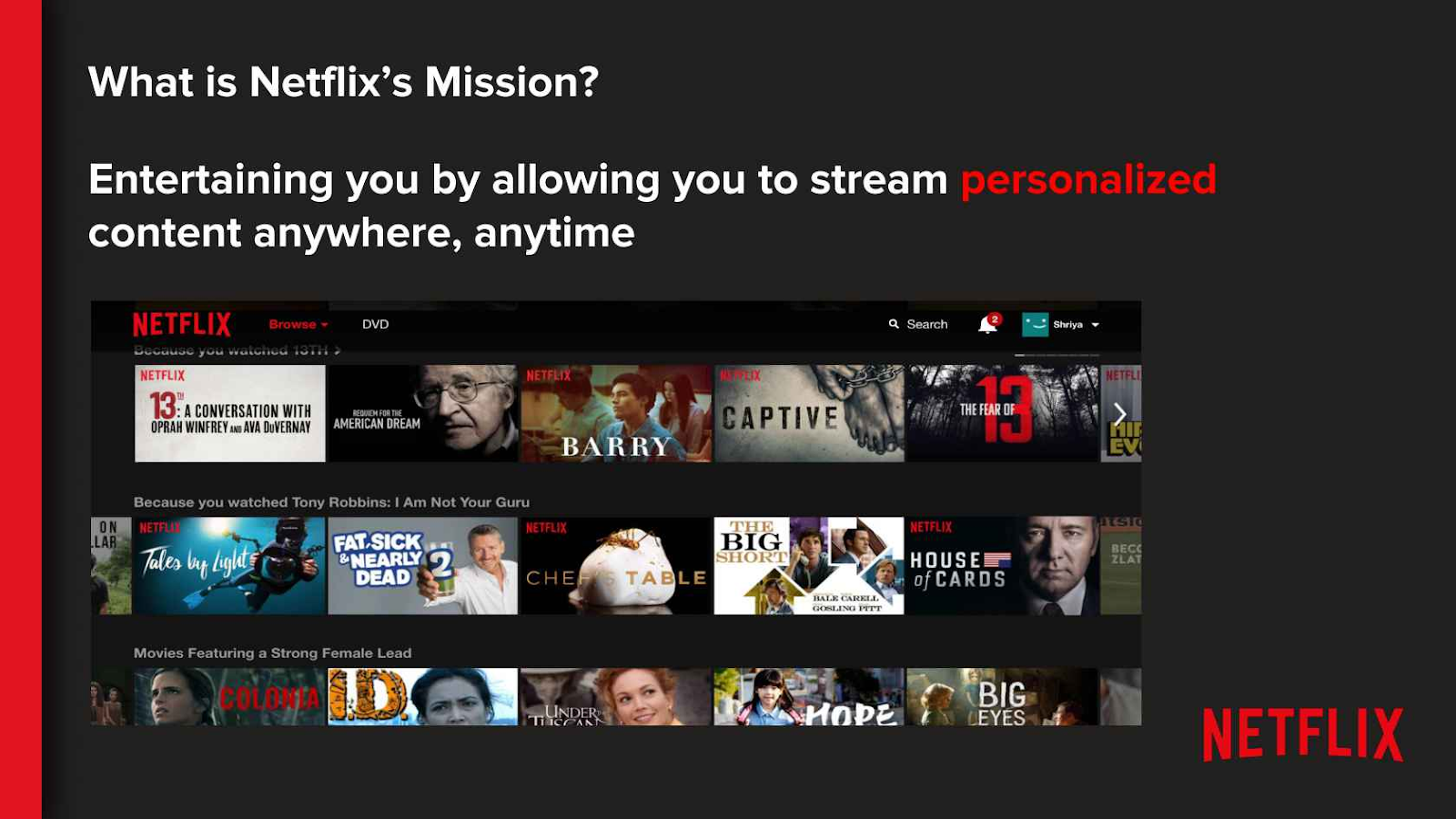 Netflix mission - customer retention strategies