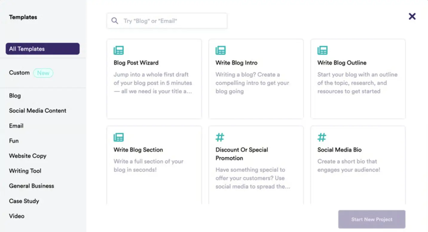 Copy.ai offers multiple formats for content generation.