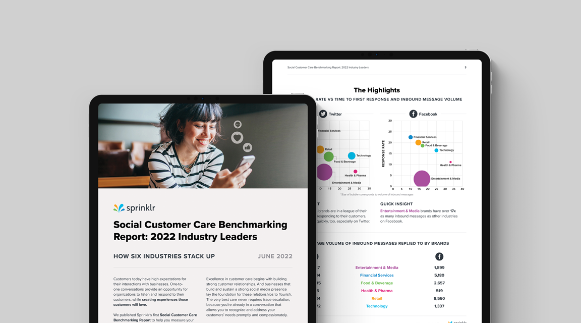 Social Customer Care Benchmarking Report: 2022 Industry Leaders