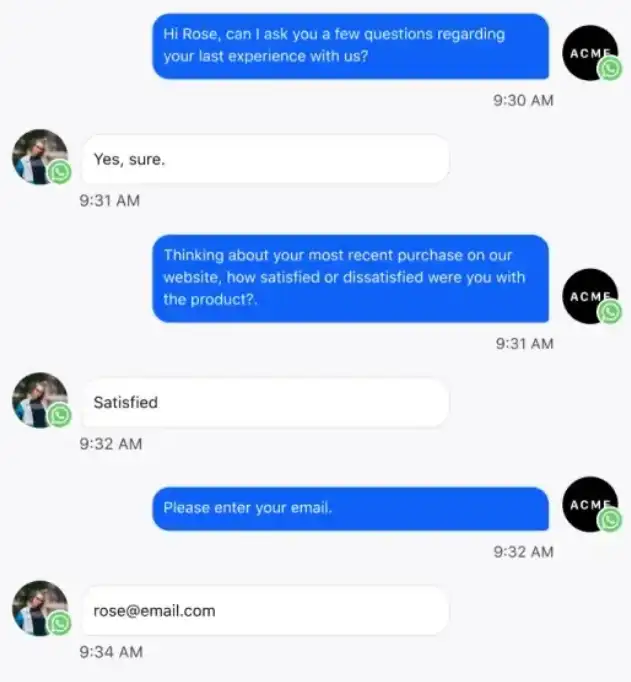 Human tone-styled survey powered by Sprinklr online survey software