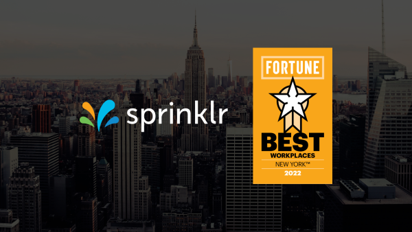 Sprinklr Named to Fortune's Best Workplaces in New York | Sprinklr
