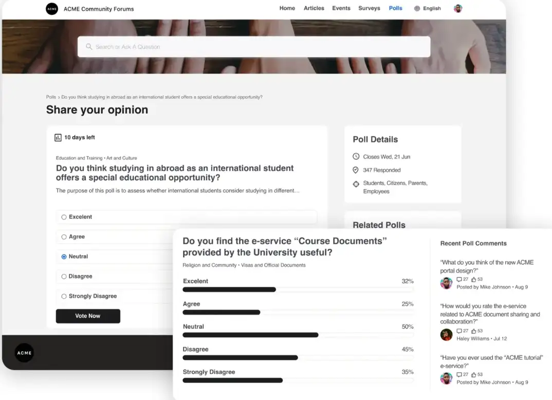 Seamless user feedback capturing with Sprinklr community management software