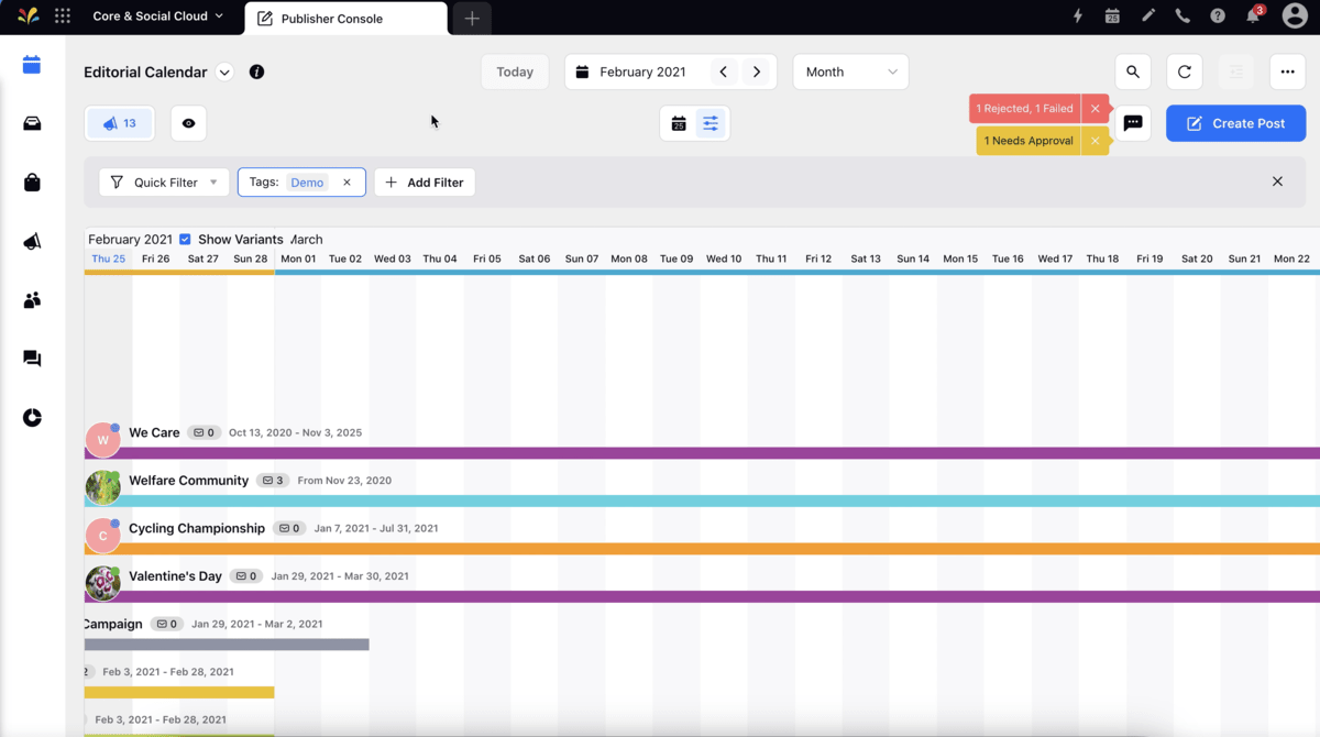 Sprinklr's Publisher Console feature that consolidates all the tools required for Social Publishing within one single window.