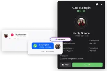 AI-powered predictive dialer for productive outbound campaigns