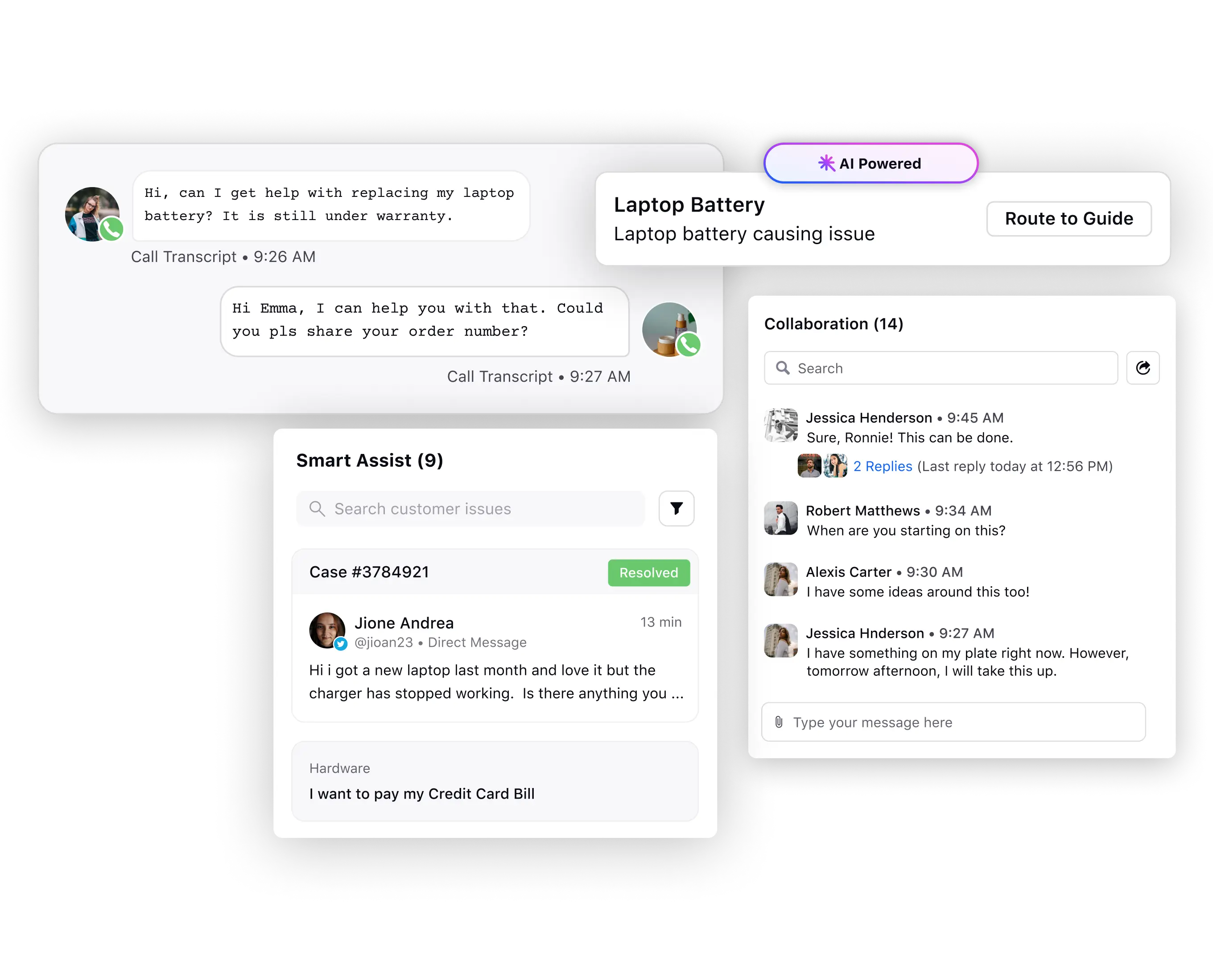 Improve agent productivity using AI
