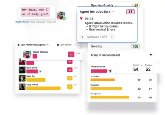 Sprinklr live chat software offers integrated quality monitoring