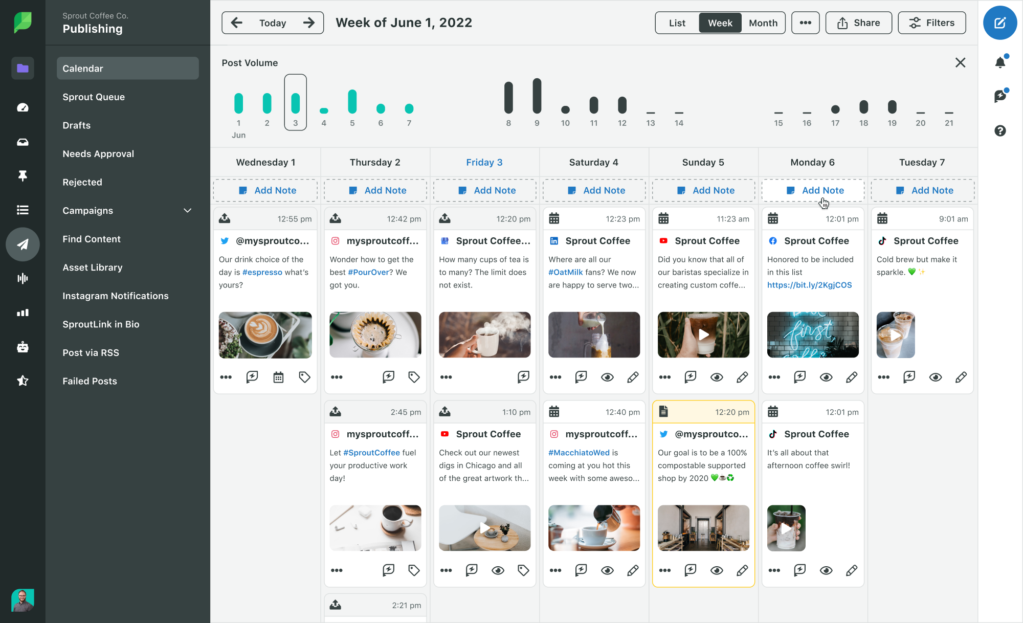 Sprout Social's publishing, scheduling and reporting tools elevate your Instagram profile.