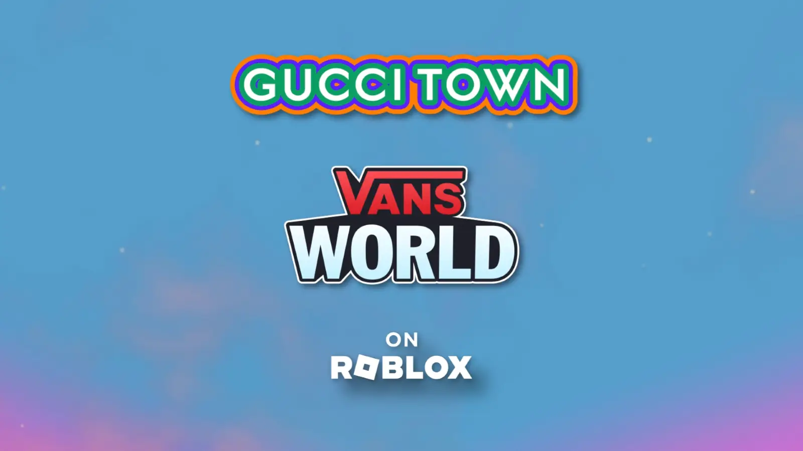 The Gucci and Vans partnership on Roblox