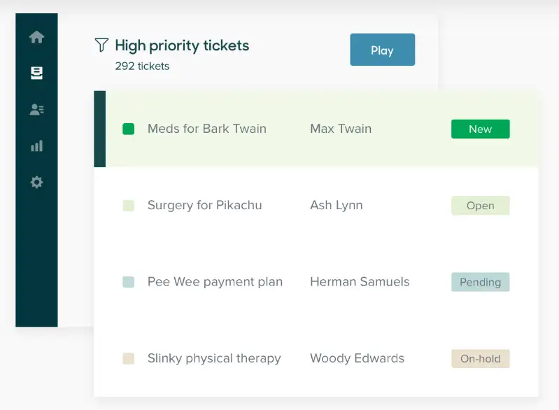 Zendesk interface