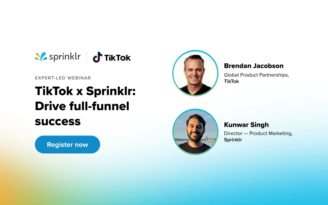 TikTok x Sprinklr V2 Social Card