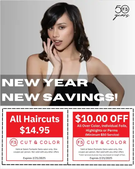 Localized digital ad creative for Fantastic Sams’ salon, showing service offers and booking CTA