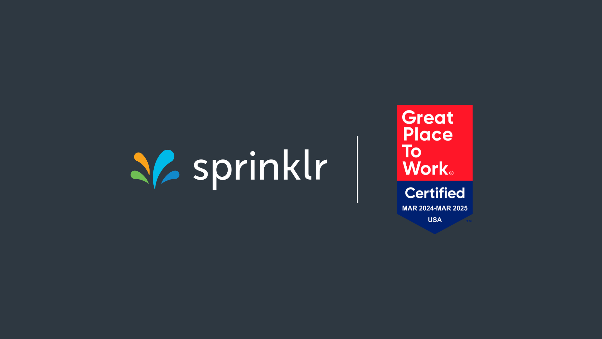 Sprinklr Recognized As Great Place To Work For Fourth Year In A Row ...