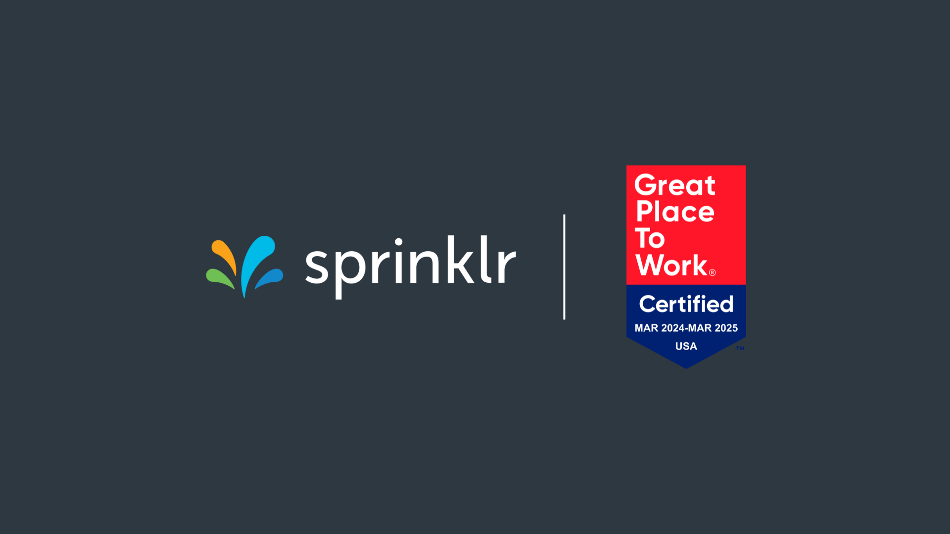 Sprinklr Recognized as Great Place to Work for Fourth Year in a Row