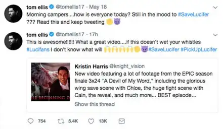 Image showing the campaign #SaveLucifer 