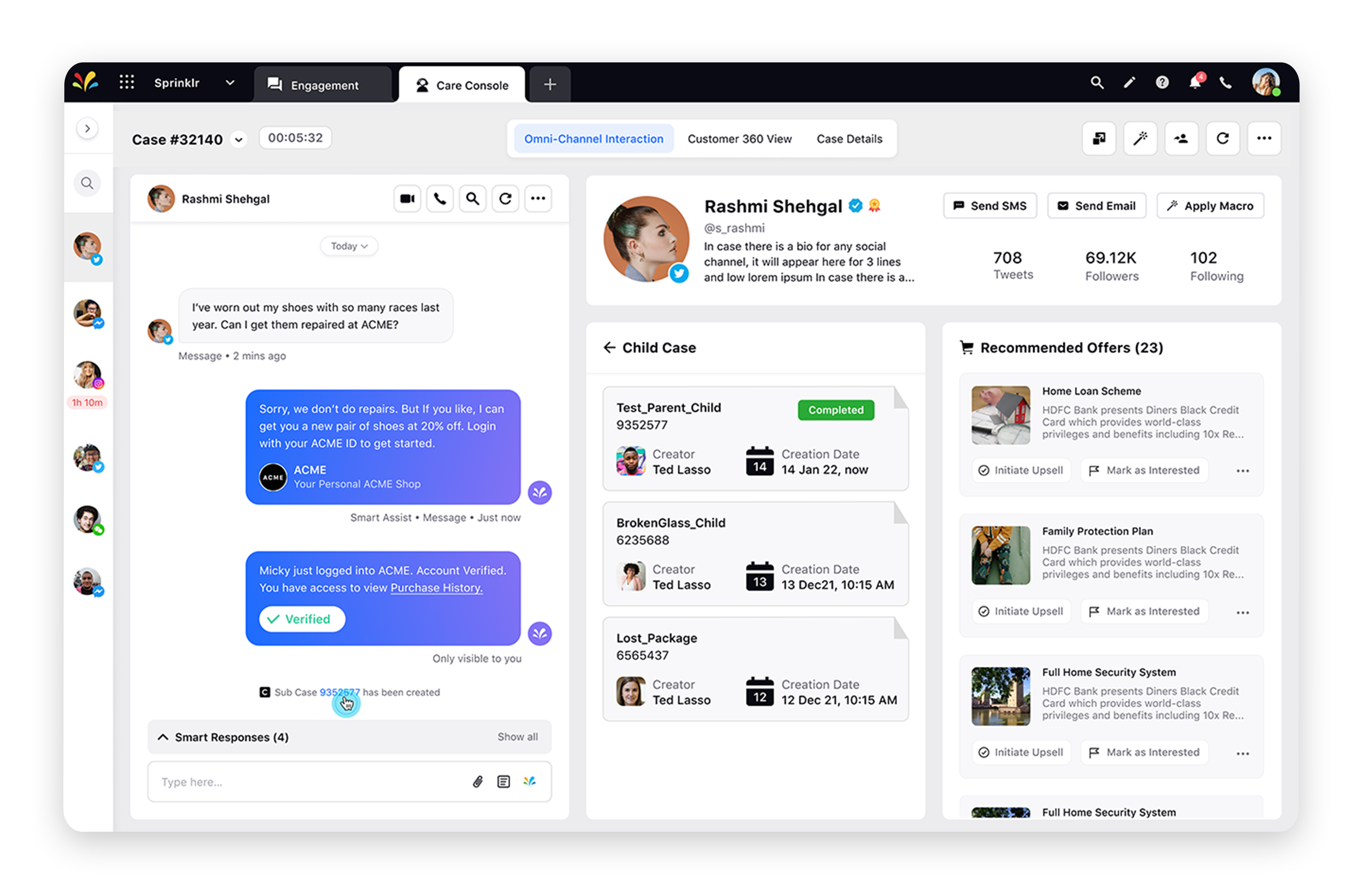 Create and link sub-cases to a case