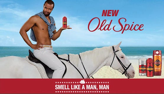 A promo of Old Spice-s The Man Your Man Could Smell Like campaign