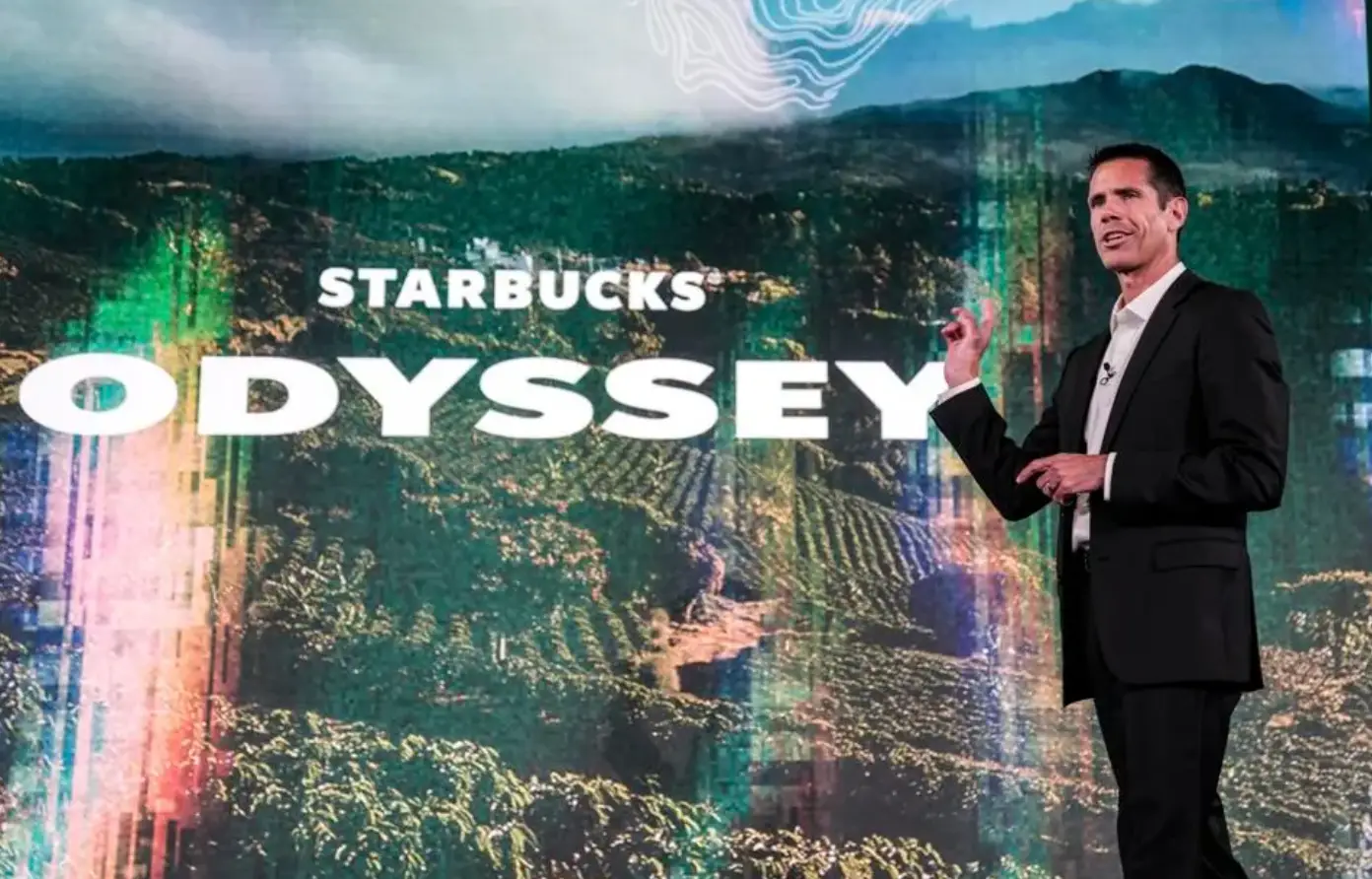 Brady Brewer from Starbucks introducing Starbucks Odyssey 