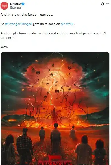 Netflix faced customer backlash due to a server crash.