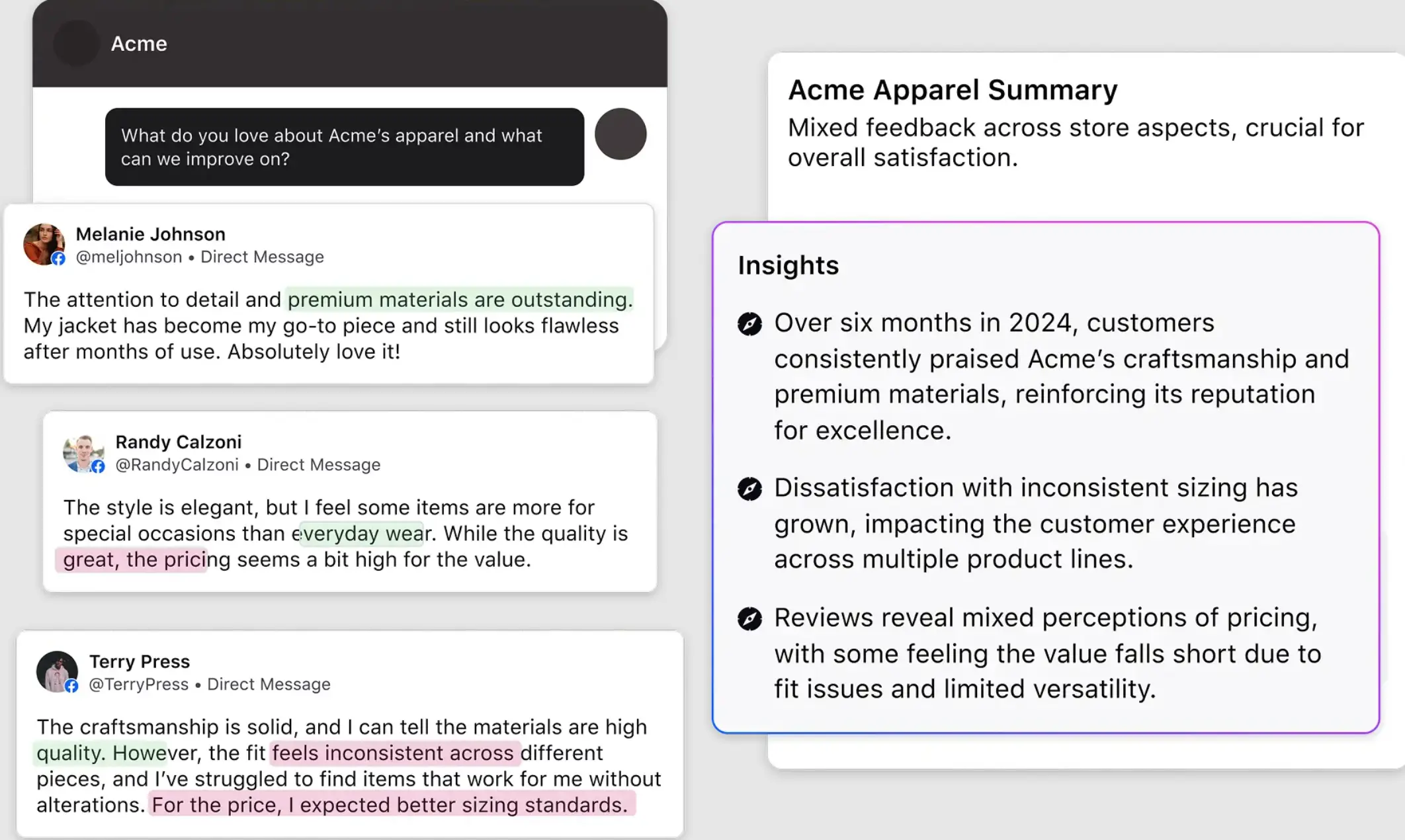Sprinklr's Customer Feedback Management platform capabilities.