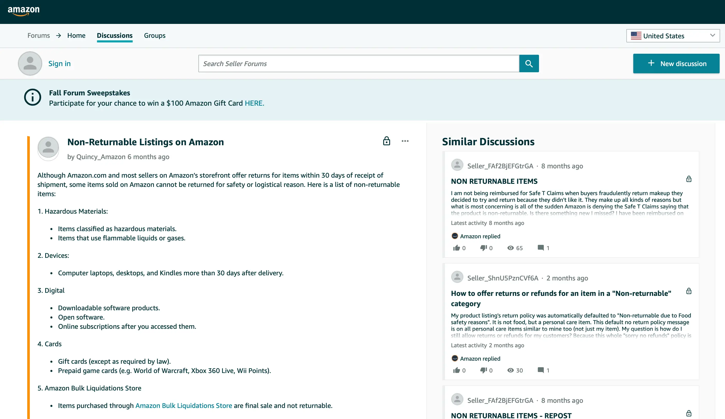 Amazon clearly highlights the items that are non-returnable
