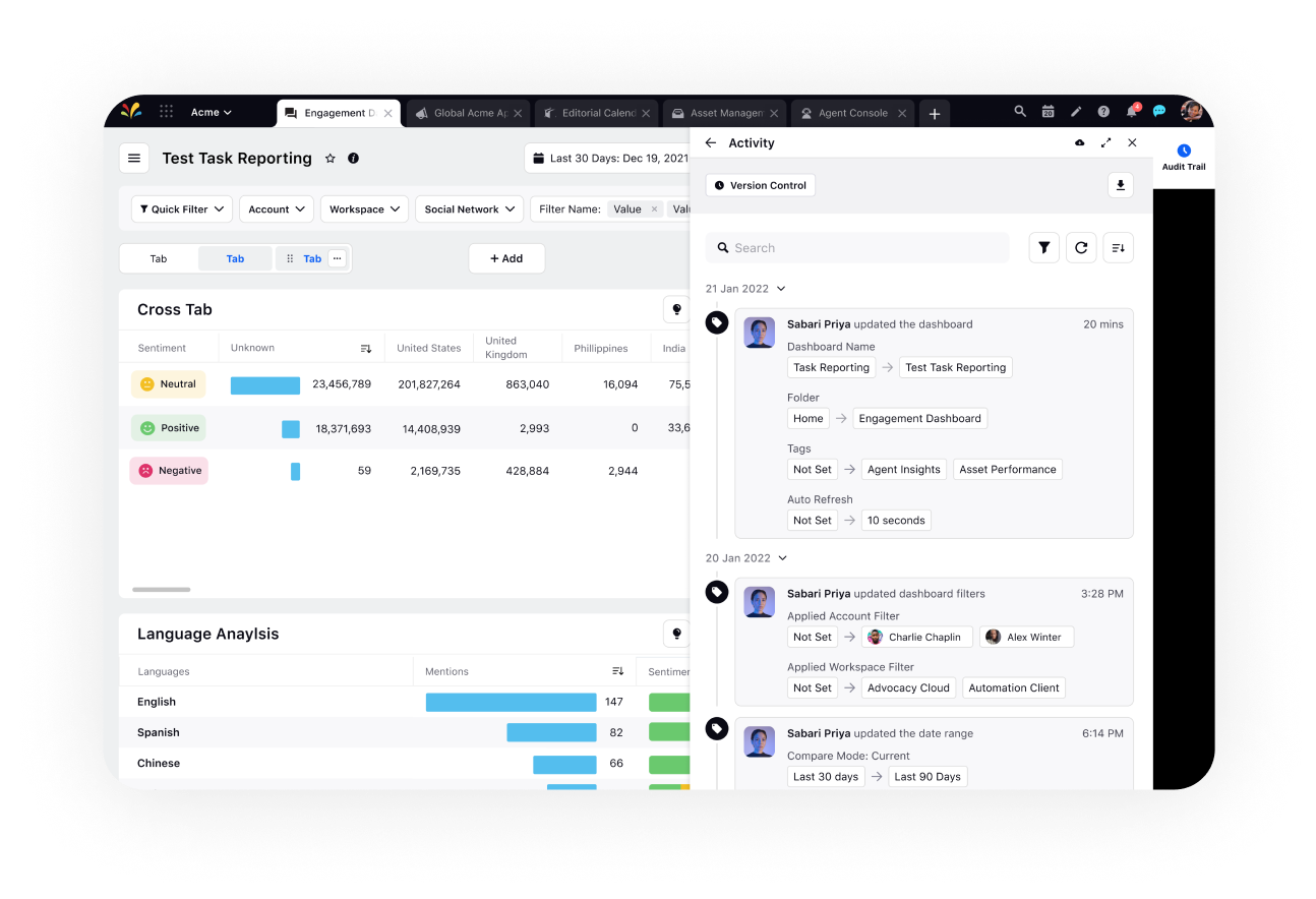 Version Control in Reporting