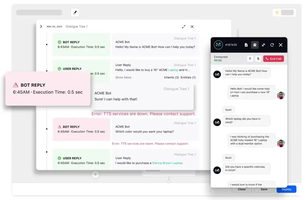 Conversational AI software powered by Sprinklr Service