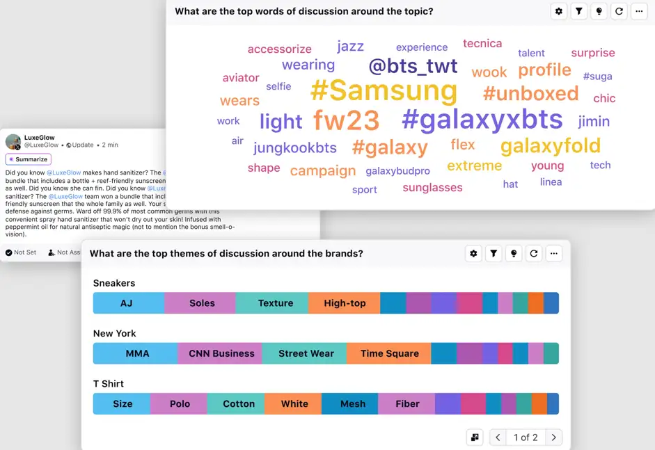 Sprinklr's Social lIstening capabilities.