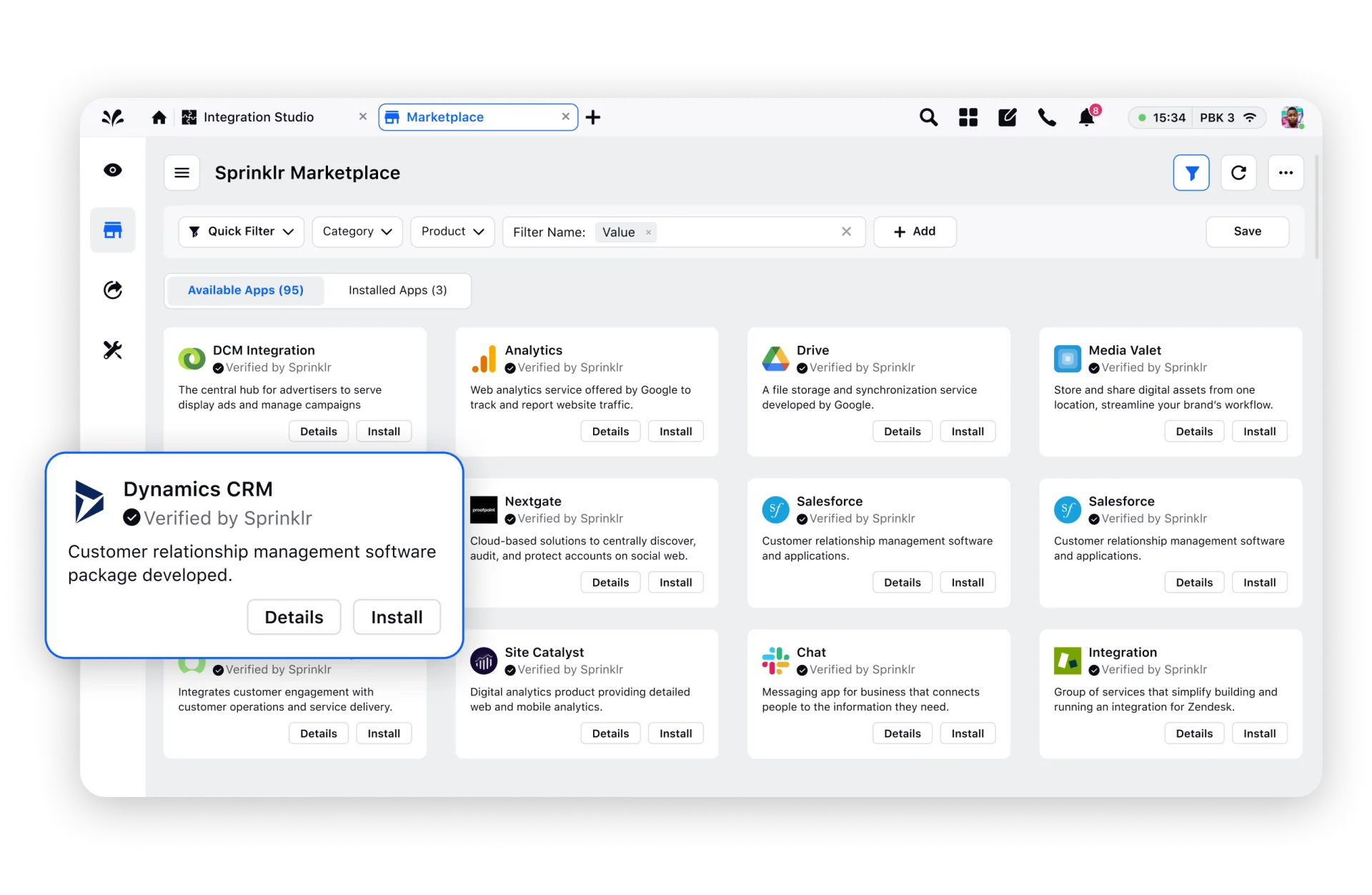 Sprinklr screenshot 2
