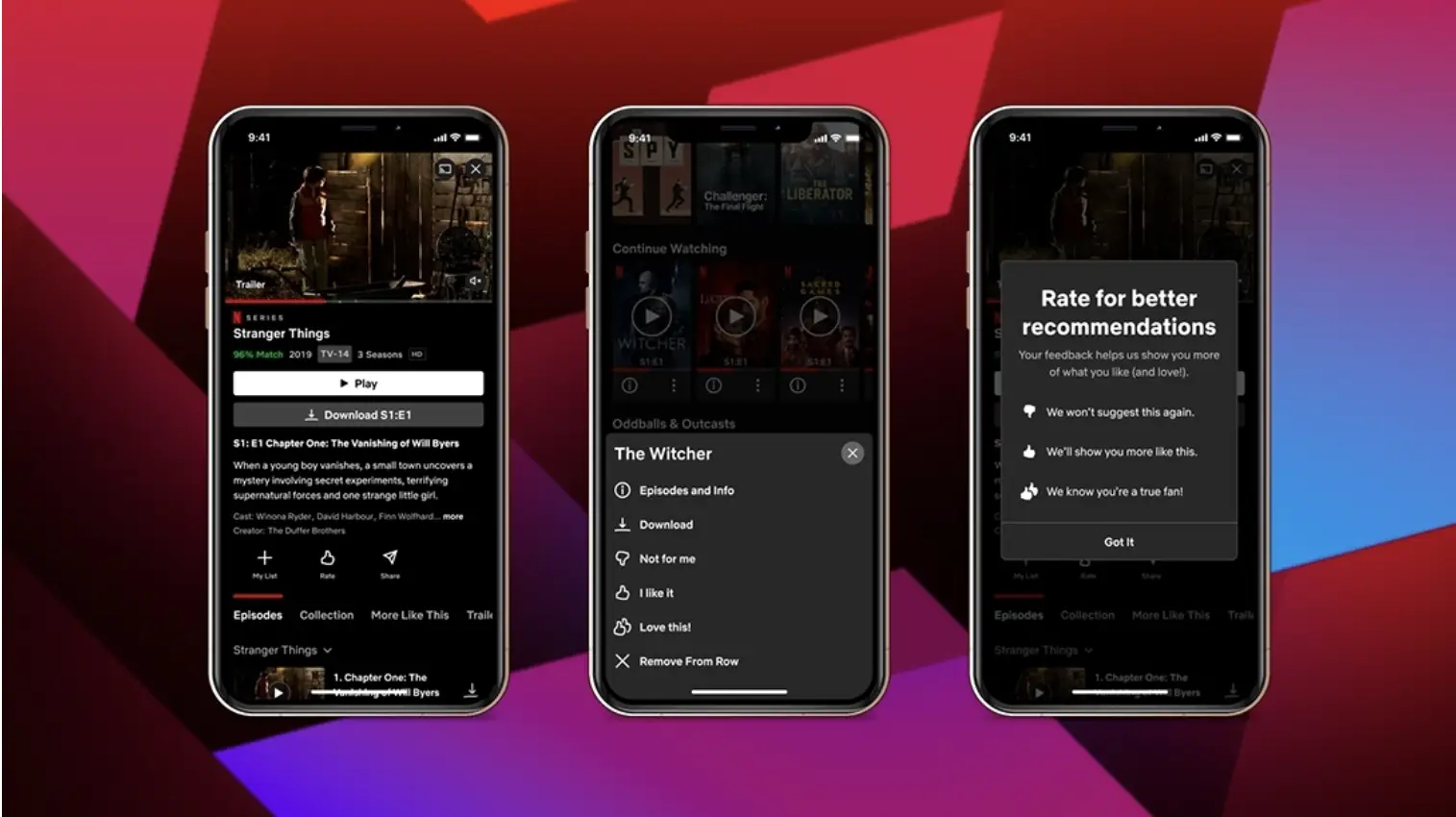 Netflix-s in-app customer feedback system to refine content recommendation