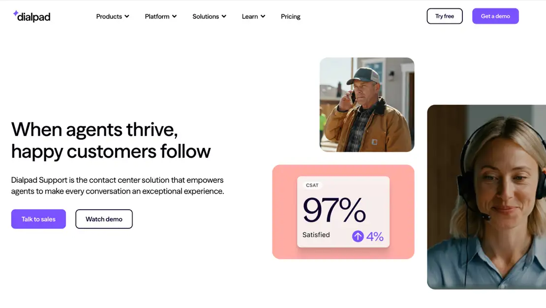 Customer support software powered by Dialpad