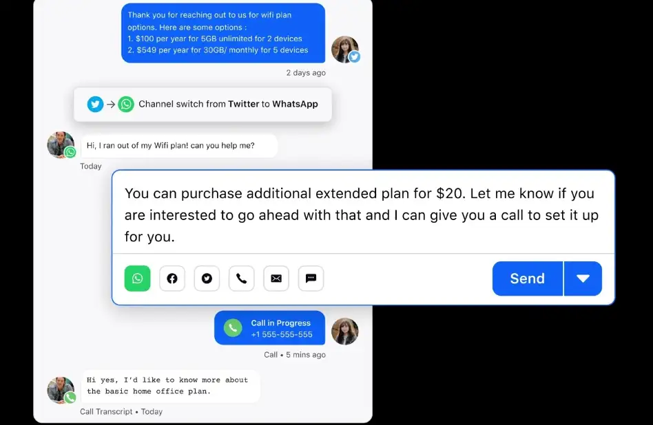Omnichannel customer experience with Conversational IVR