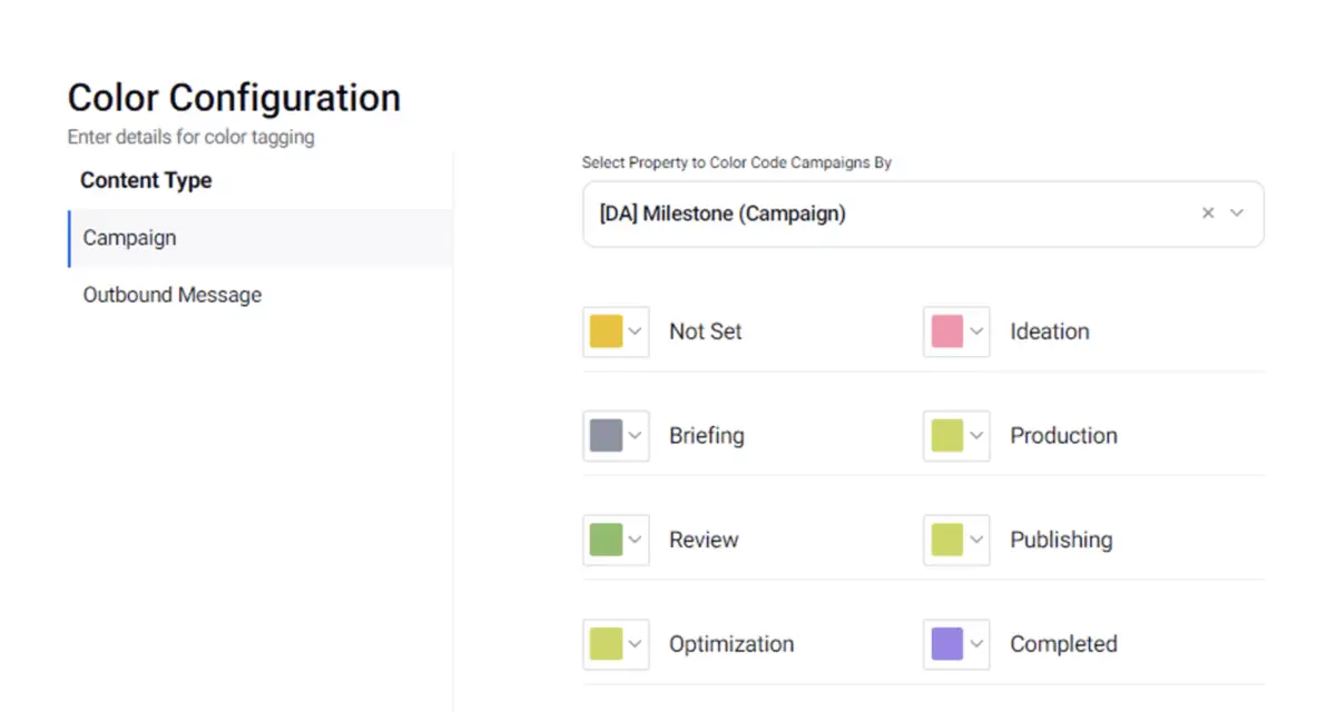 Sprinklr's Calendar for social media