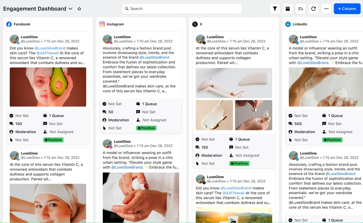 Sprinklr Social's AI-powered unified social media management platform