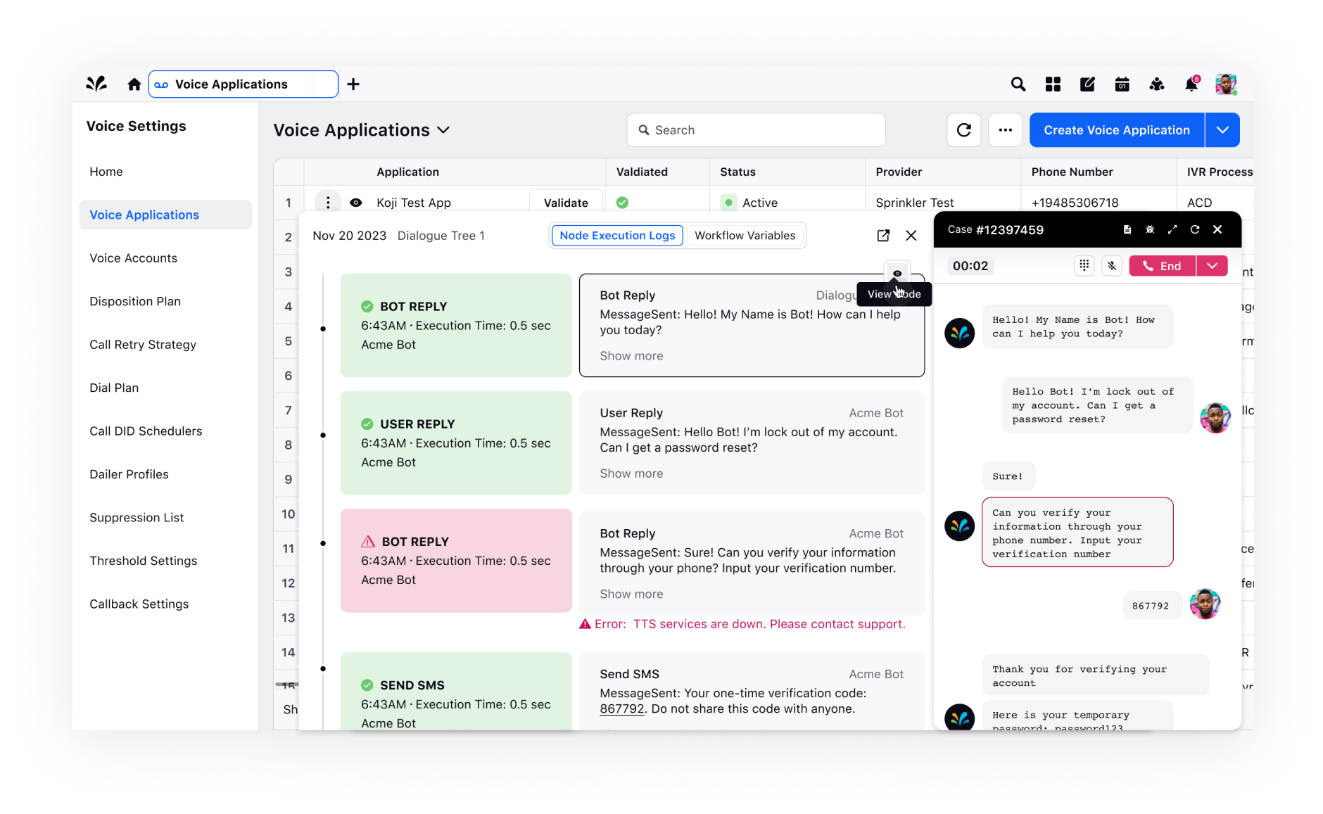 IVR Testing and Debug Module