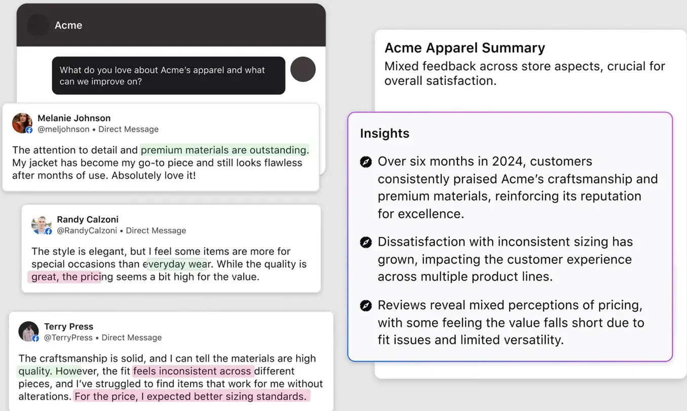 Sprinklr's Customer Feedback Management platform's conversational survey capabilities.