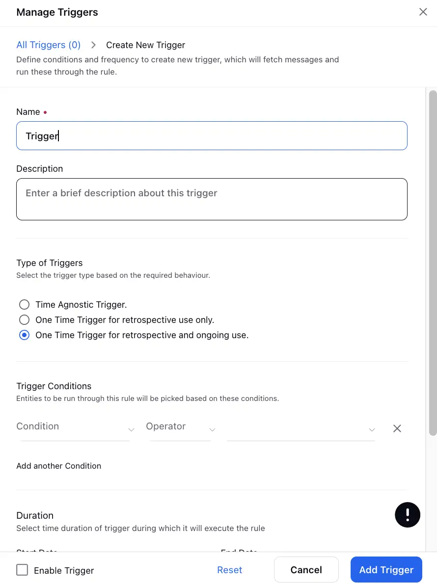 Sprinklr Service dashboard for triggering rule-based workflows 