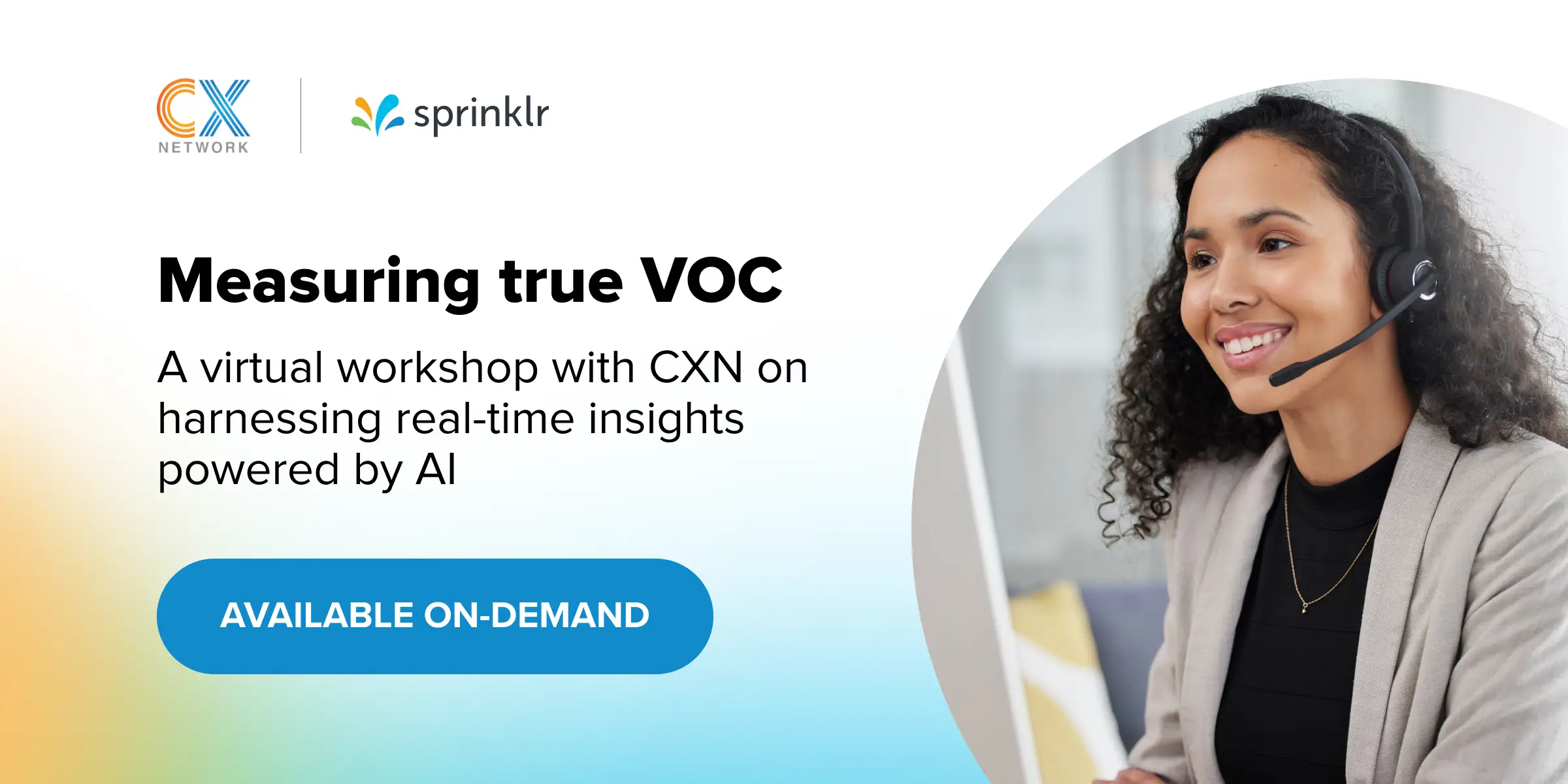 Event Hero Image - Measuring true VOC: Real-time Insights Powered by AI