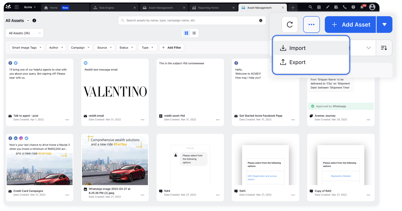 17.4-Release Web CustomerComms ImportExportTemplateParity 2x