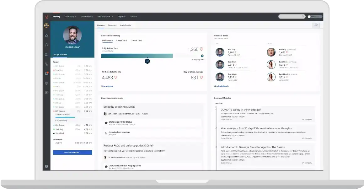 Genesys cloud contact center platform