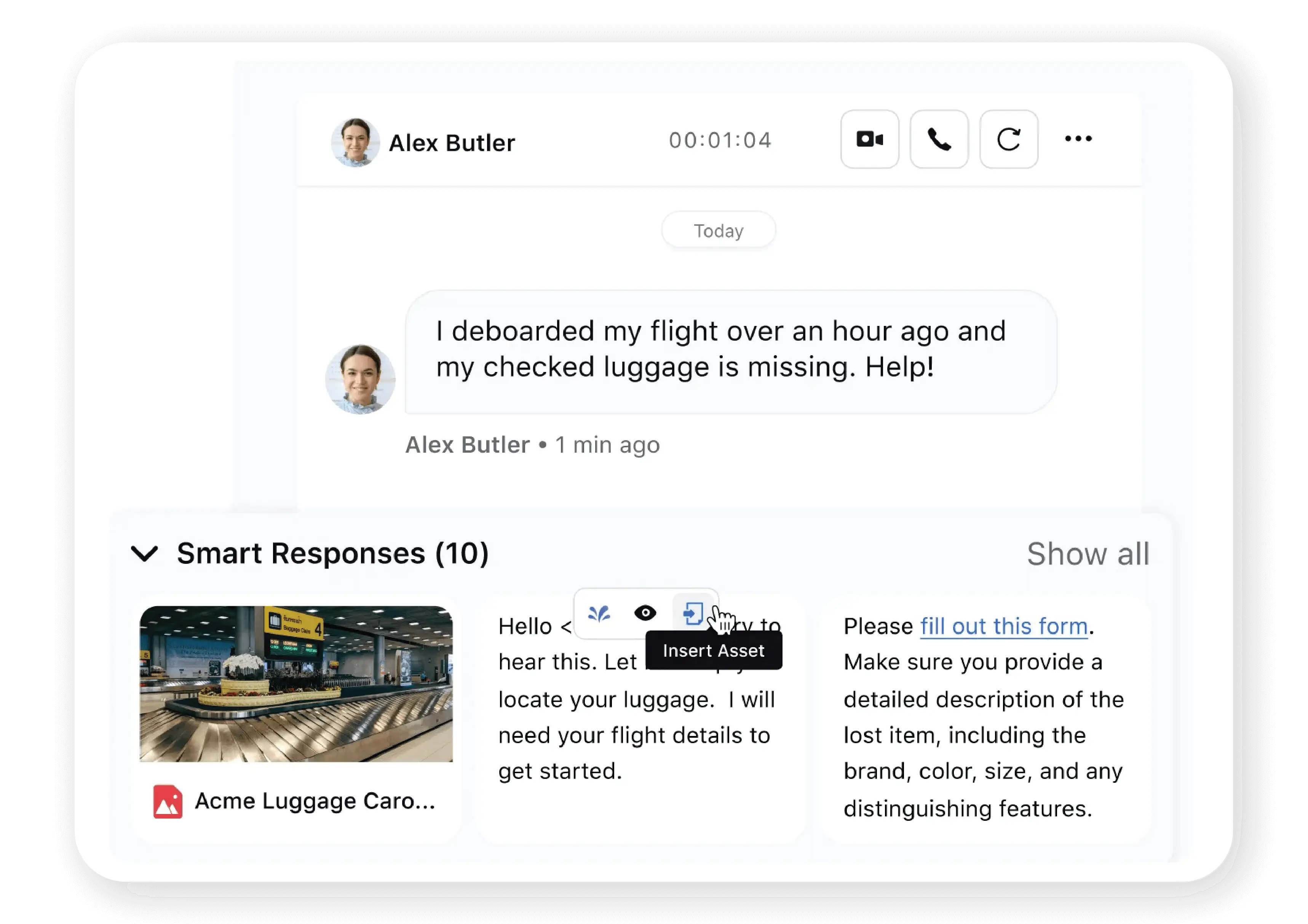 Respond quickly to customer queries with Sprinklr's AI-powered Smart Responses